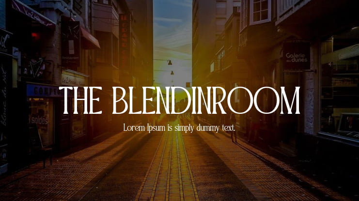 THE BLENDINROOM Font