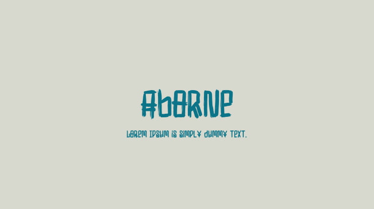 Aborne Font