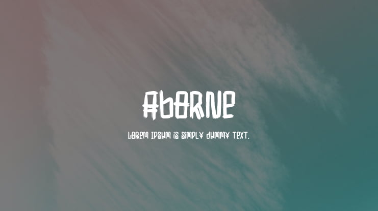 Aborne Font