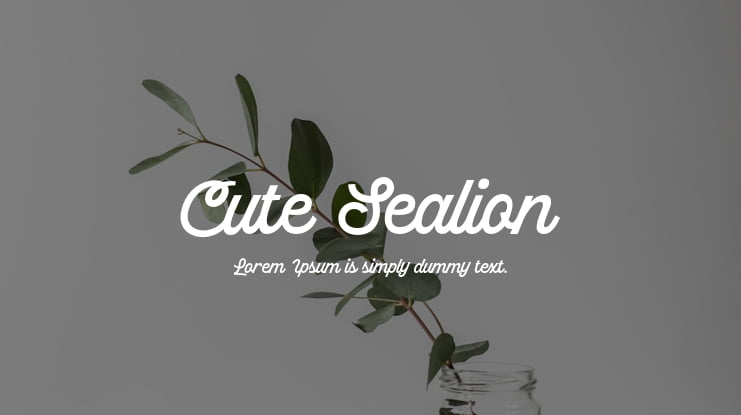 Cute Sealion Font