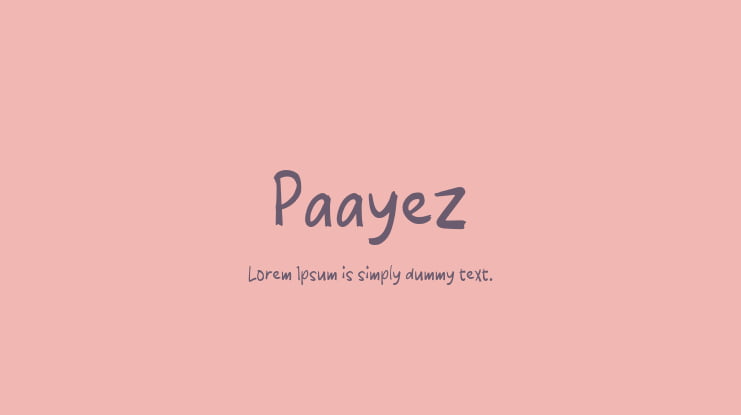 Paayez Font