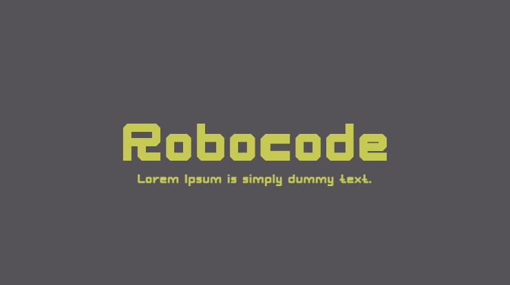 Robocode Font