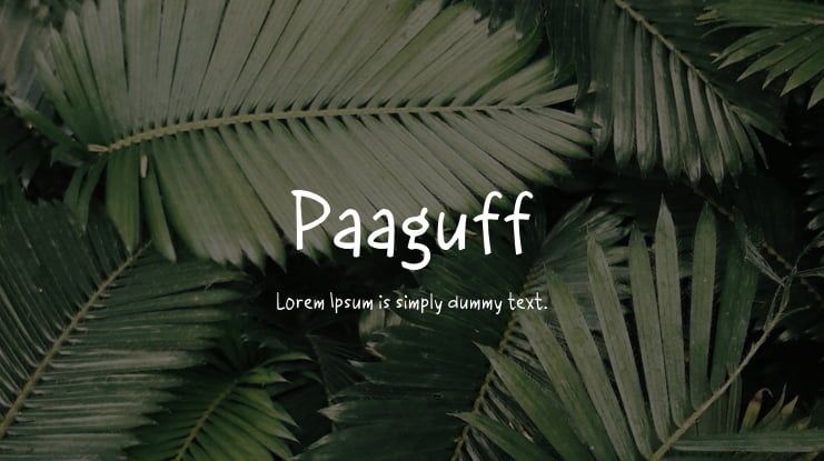 Paaguff Font