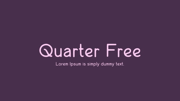 Quarter Free Font