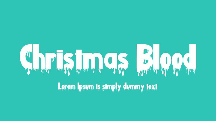 Christmas Blood Font