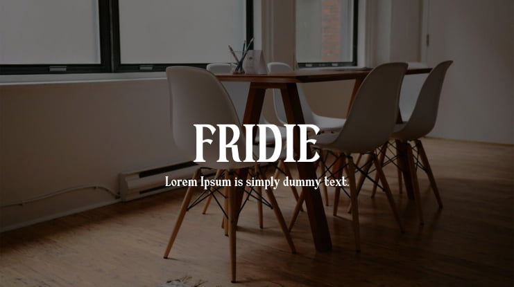 FRIDIE Font