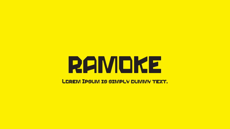 RAMOKE Font