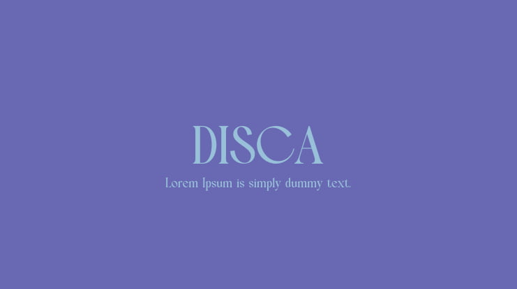 DISCA Font