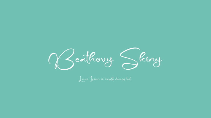 Beathovy Skiny Font