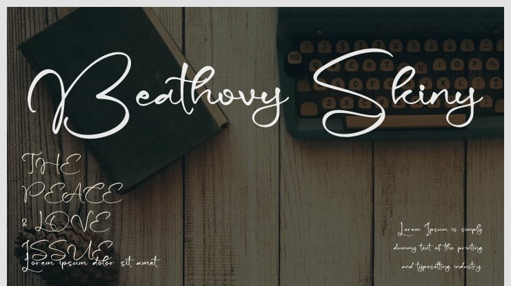 Beathovy Skiny Font