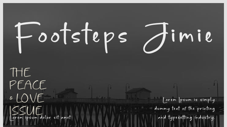 Footsteps Jimie Font