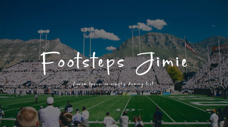 Footsteps Jimie Font