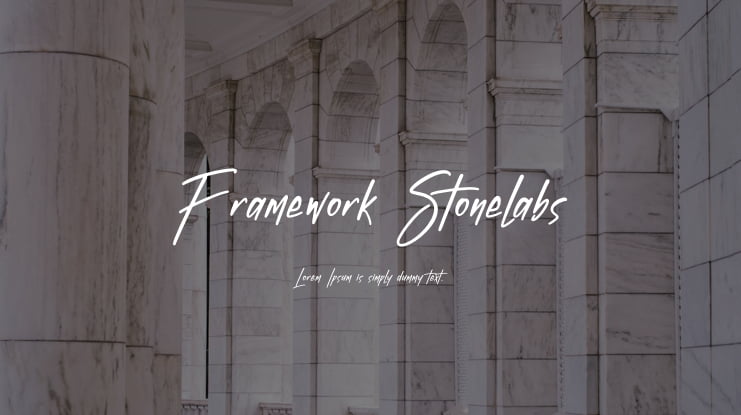 Framework Stonelabs Font