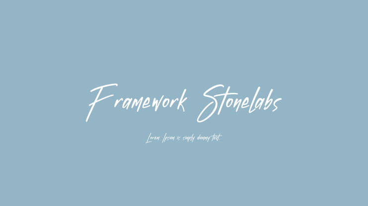 Framework Stonelabs Font