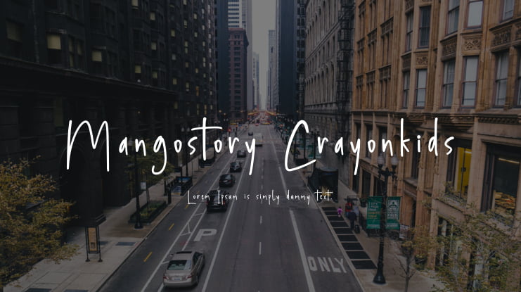 Mangostory Crayonkids Font