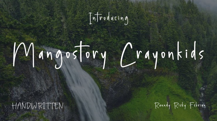 Mangostory Crayonkids Font