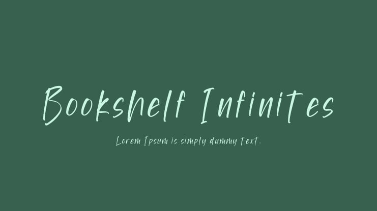 Bookshelf Infinites Font