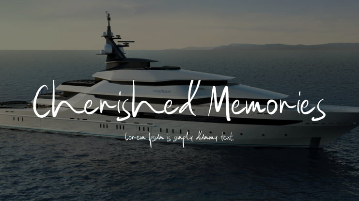 Cherished Memories Font