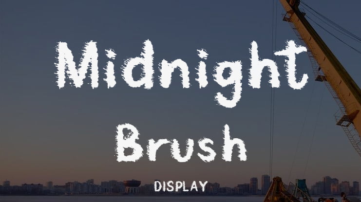 Midnight Brush Font