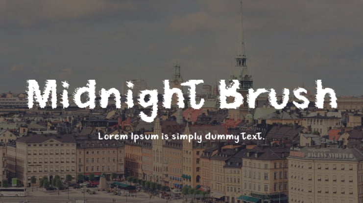 Midnight Brush Font