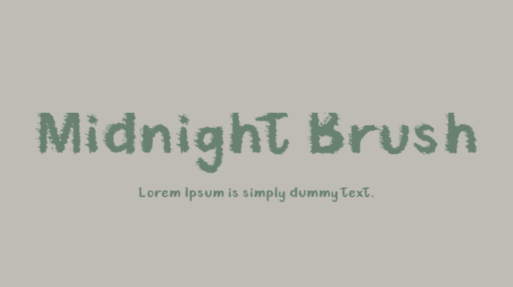 Midnight Brush Font