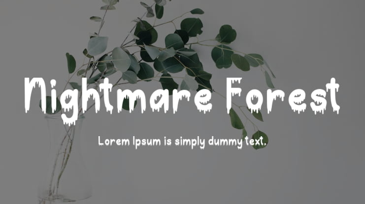 Nightmare Forest Font