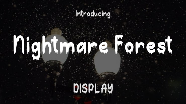 Nightmare Forest Font