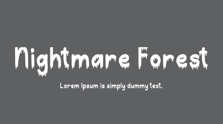 Nightmare Forest Font