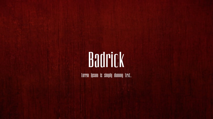 Badrick Font