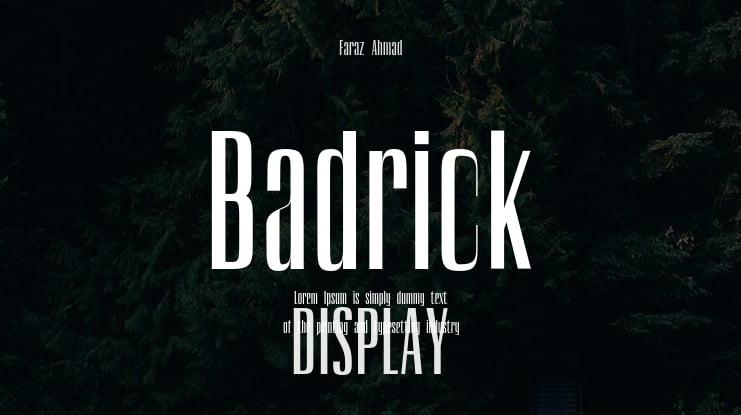 Badrick Font