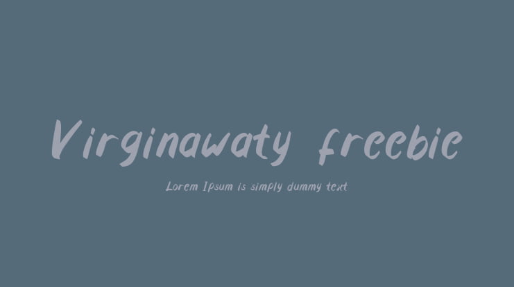 Virginawaty_freebie Font