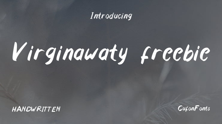 Virginawaty_freebie Font