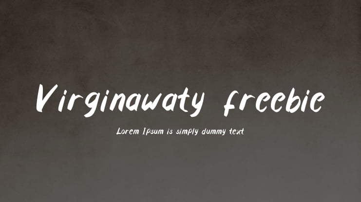 Virginawaty_freebie Font