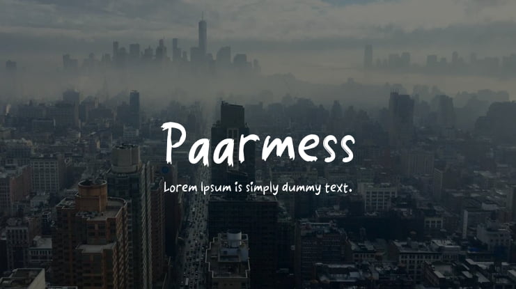 Paarmess Font