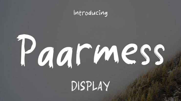 Paarmess Font