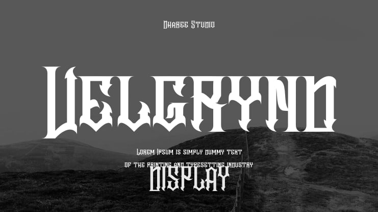 Velgrynd Font