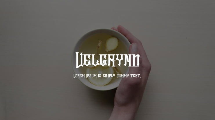 Velgrynd Font