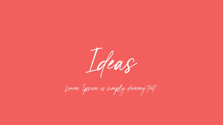 Ideas Font