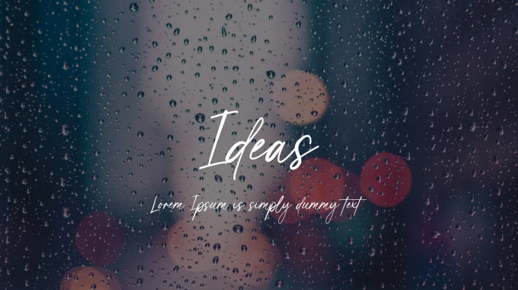 Ideas Font