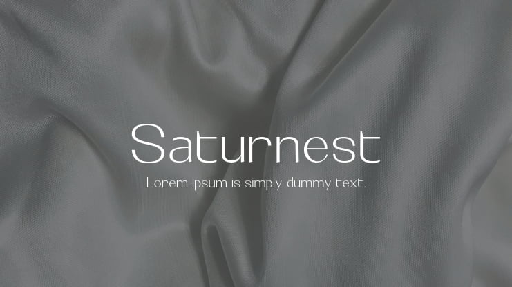 Saturnest Font Family