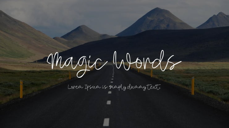 Magic Words Font