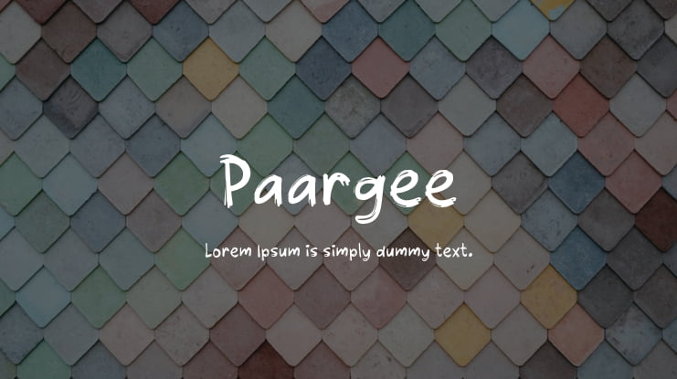 Paargee Font