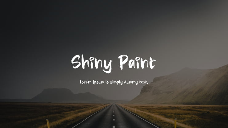 Shiny Paint Font