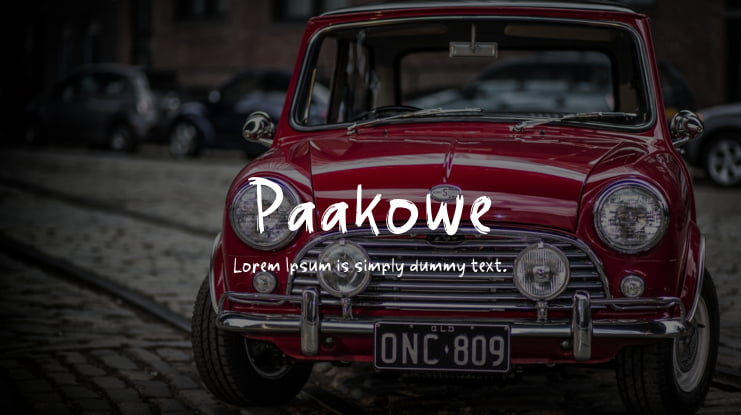 Paakowe Font