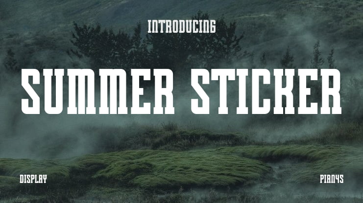 Summer Sticker Font