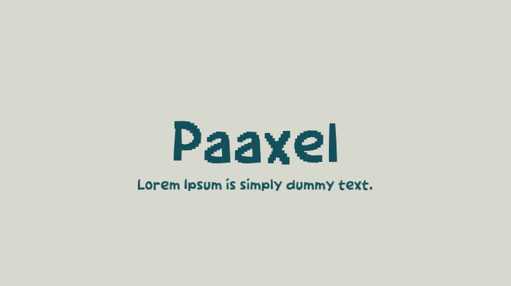 Paaxel Font