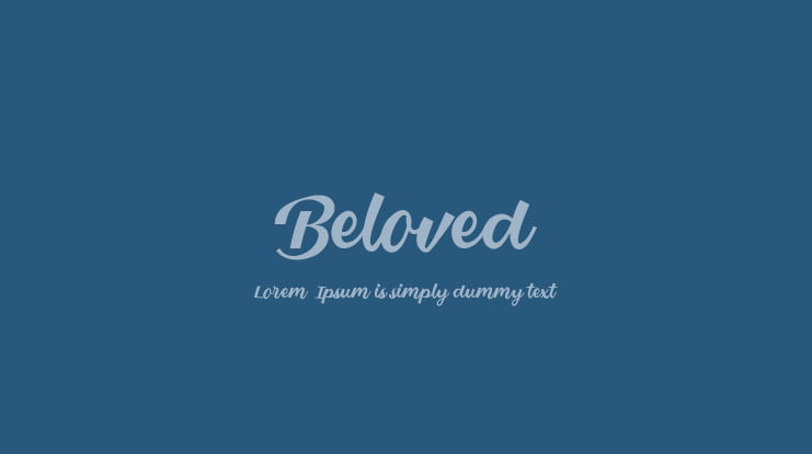 Beloved Font