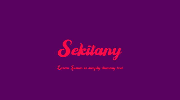 Sekitany Font