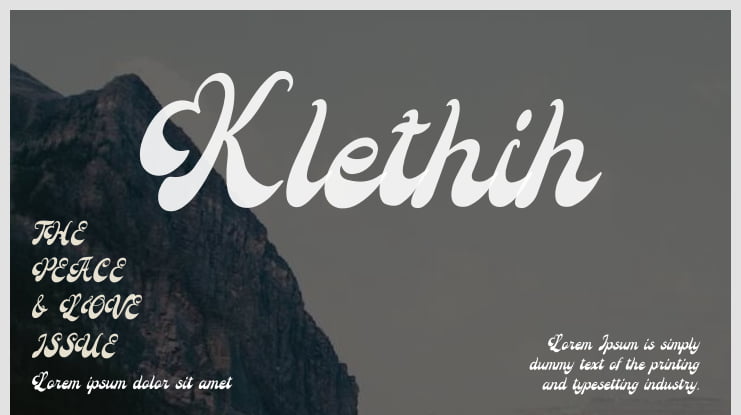 Klethih Font