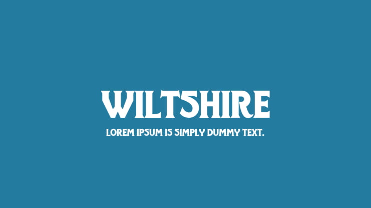 Wiltshire Font Family